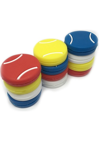 10 Adet Raket Anti Patinaj Silikon Kapalı Raket Açık Spor Tenis Amortisörü Titreşim Sönümleyici, Beyaz (Yurt Dışından) indirimleri