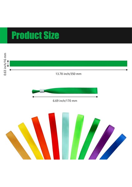 100 Adet Kumaş Etkinlik Bilekliği, Etkinlik Bilekliği, Etkinlikler Için Renkli Bilek Bantları, Hafif Konser Bilekliği Için (Yurt Dışından) fiyatları