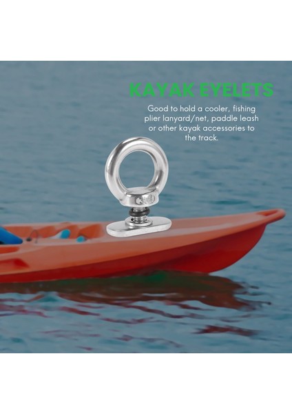 4 Paket Paslanmaz Çelik Kayık Parça Montaj Kravat Aşağı Kuşgözü Ray Aksesuarı Kayık Kano Tekne Için (Yurt Dışından) fırsatları