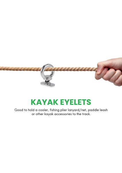 4 Paket Paslanmaz Çelik Kayık Parça Montaj Kravat Aşağı Kuşgözü Ray Aksesuarı Kayık Kano Tekne Için (Yurt Dışından) indirimleri