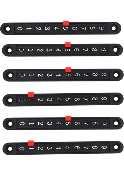 6 Adet Futbol Masa Üstü Çetele Mini Snooker Skor Tablosu Golcü Işaretçiler ve Numara Şerit Masa Oyunları Sayacı (Yurt Dışından)