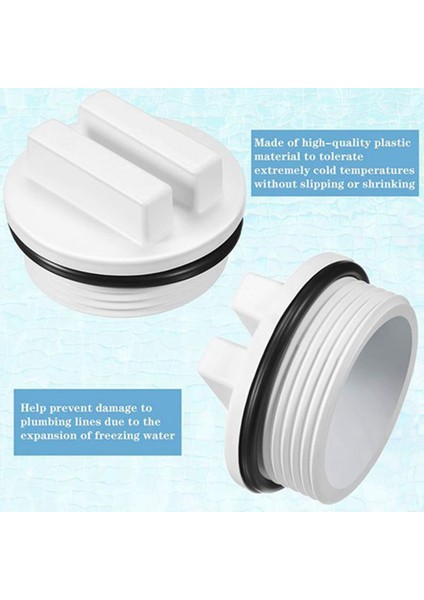 Adet 1,5 Inç Dişli Havuz Spa Dönüş Kışlama Filtresi Tahliye Tapası O-Ring ile Sezon Boyunca Havuzların Kışlanması Için (Yurt Dışından) indirimleri