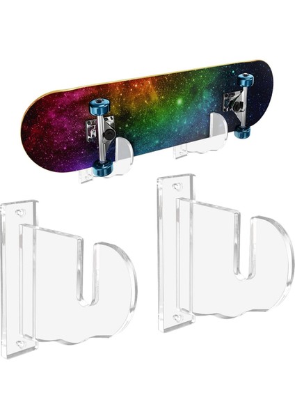 Kaykay Sergileme Rafı Tutucu Snowboard Duvar Rafı Askısı Kaykay Duvar Braketi Şeffaf (Yurt Dışından) modelleri