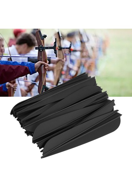 Arrows Vanes 4 Inç Plastik Tüy Tüyleri Dıy Okçuluk Okları Için 50 Paket (Siyah) (Yurt Dışından) fırsatları