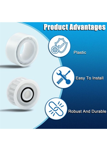 2 Kasnak Dişlisi ile 4 Paket Kılavuz Tekerleği Yükseltme, Parça Numarası 3884997-R6, Dolphin, Nautilus cc Plus Premier Için Yedek (Yurt Dışından) fiyatları