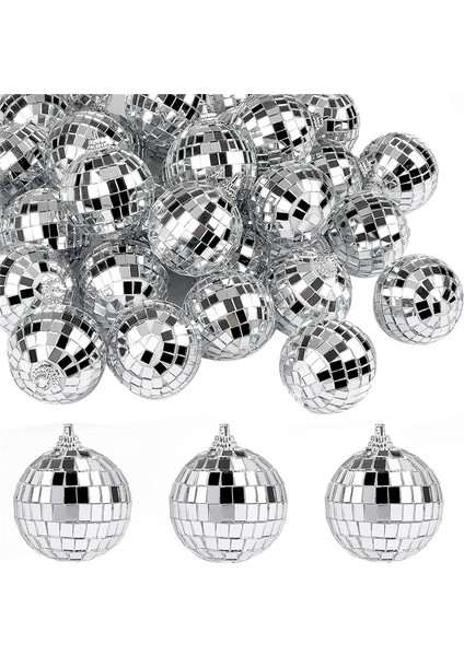 30 Adet Disko Ayna Topları 2 Inç Yansıtıcı Ayna Topu Asılı Top Noel Ağacı Partisi Ev Dekorasyonu Için (Yurt Dışından)