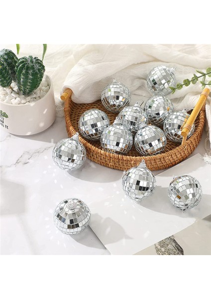 30 Adet Disko Ayna Topları 2 Inç Yansıtıcı Ayna Topu Asılı Top Noel Ağacı Partisi Ev Dekorasyonu Için (Yurt Dışından) indirimleri