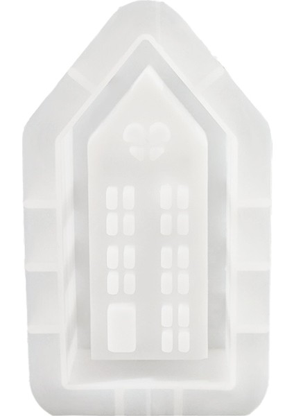 Ev Mumluk Silikon Kalıp Dıy El Yapımı Pencere Evler Alçı Beton Reçine Şamdan El Sanatları Döküm Kalıpları M (Yurt Dışından)