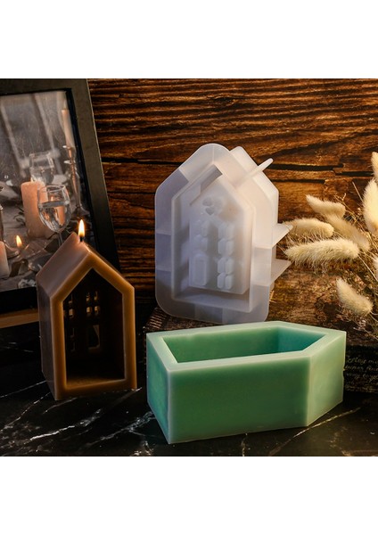 Ev Mumluk Silikon Kalıp Dıy El Yapımı Pencere Evler Alçı Beton Reçine Şamdan El Sanatları Döküm Kalıpları M (Yurt Dışından) modelleri