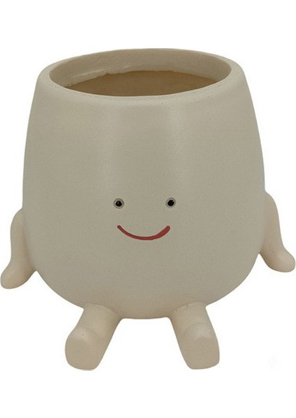 Gülümseme Yüz Saksısı Iç Mekan Dış Mekan Bitkileri Için Komik Saksı Sevimli Baş Saksıları Dekoratif Benzersiz Yüz Saksısı A (Yurt Dışından)