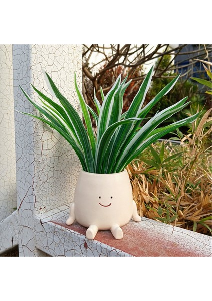 Gülümseme Yüz Saksısı Iç Mekan Dış Mekan Bitkileri Için Komik Saksı Sevimli Baş Saksıları Dekoratif Benzersiz Yüz Saksısı A (Yurt Dışından) indirimleri