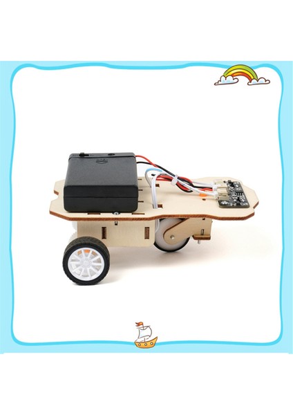 Bilimsel Deney Ahşap Dıy Takip Araba Montaj Modeli Teknoloji Üretim Malzemesi Paketi Çocuklar Çocuklar Için (Yurt Dışından) modelleri