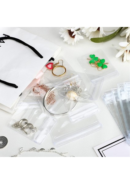 160 Adet Kendinden Yapışkanlı Mücevher Pvc Çantaları Plastik Kararma Önleyici Mücevher Saklama Çantaları Şeffaf Mücevher Düzenleyici Çanta (Yurt Dışından) indirimleri