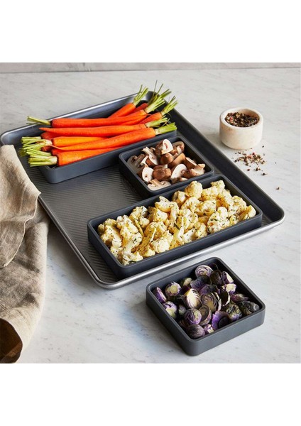 Kolay Pişirme ve Yemek Hazırlığı Için Sac Tepsi Bölücüler - Fırın, Mikrodalga, Bulaşık Makinesi, Buzdolabı Dostu Yapışmaz Silikon Tepsiler (Yurt Dışından) modelleri