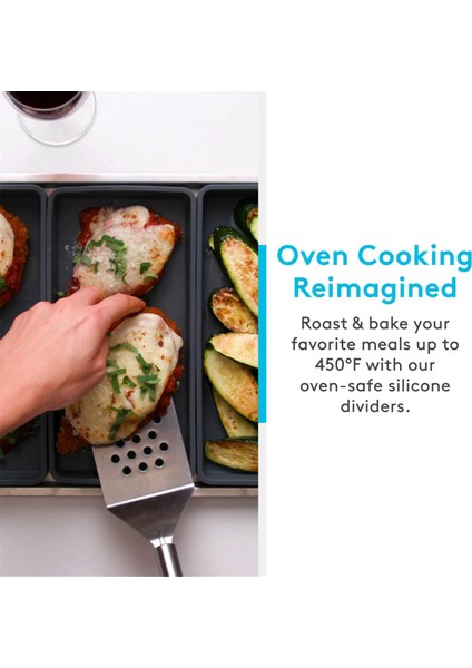 Kolay Pişirme ve Yemek Hazırlığı Için Sac Tepsi Bölücüler - Fırın, Mikrodalga, Bulaşık Makinesi, Buzdolabı Dostu Yapışmaz Silikon Tepsiler (Yurt Dışından) indirimleri