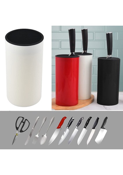 Evrensel Bıçak Tutucu, Bıçaksız Bıçak Bloğu, Bıçağı Korumak Için Bıçak Bloğu Depolama Tutucu Uzay Tasarrufu (Beyaz) (Yurt Dışından) fırsatları