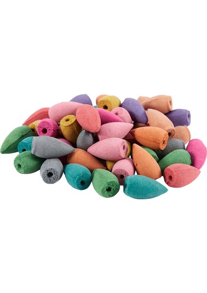 50 Parça Doğal Geri Akış Buda Koni Tütsü Kapalı Pagoda Yasemin Kulesi Sandal Ağacı Agilawood Tütsüleri Kokulu (Yurt Dışından)