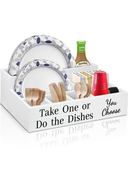 Mutfak Tezgahı Için Kağıt Tabak Tutucular, Tek Kullanımlık Kahve Kupası Dağıtıcı Kapak Tutucu, Mutfak Için Tabak Düzenleyici Kutu (Yurt Dışından)