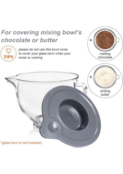 Mikserler Kase Kapağı Kitchenaid Için Uyumlu K5GB 5-Quart Mikser Cam Kase Tutucu KSM150PS KSM152PS/KSM155GB (Yurt Dışından) modelleri