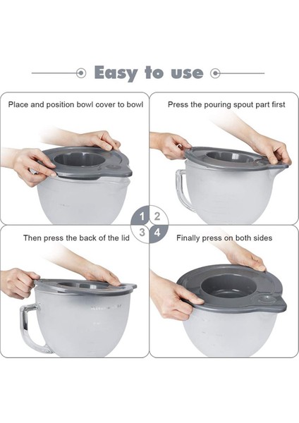 Mikserler Kase Kapağı Kitchenaid Için Uyumlu K5GB 5-Quart Mikser Cam Kase Tutucu KSM150PS KSM152PS/KSM155GB (Yurt Dışından) indirimleri