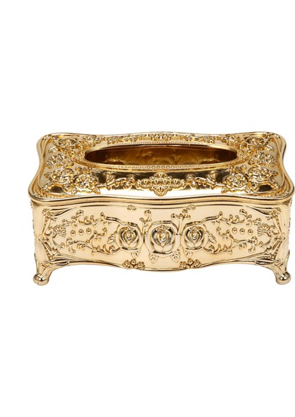 Altın Akrilik Doku Kutusu Otel Restoran Peçetelik Ev Doku Kutusu (Yurt Dışından)