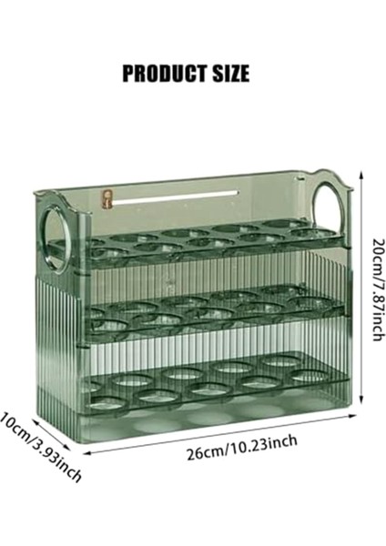 Yumurta Sepeti Yumurta Rafı Şeffaf Yumurta Saklama Kutusu Buzdolabı Saklama Yan Kapı Saklama Kutusu Ev Tipi Üç Katmanlı Yumurta Kutusu (Yurt Dışından) fiyatları