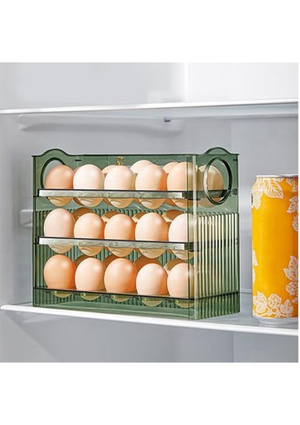 Yumurta Sepeti Yumurta Rafı Şeffaf Yumurta Saklama Kutusu Buzdolabı Saklama Yan Kapı Saklama Kutusu Ev Tipi Üç Katmanlı Yumurta Kutusu (Yurt Dışından) modelleri