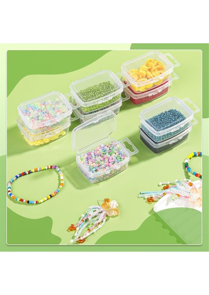 Kapaklı Küçük Boncuk Düzenleyiciler, Mücevher, Boncuk, Etiket Toplamak Için, Menteşeli Kapaklı Şeffaf El Sanatları Malzeme Kutusu B (Yurt Dışından) fiyatları