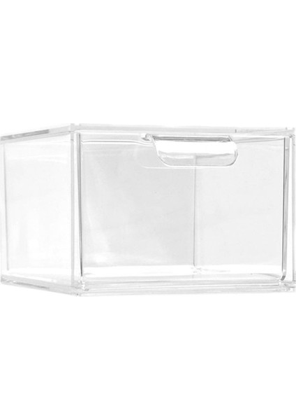Istiflenebilir Makyaj Düzenleyici ve Depolama, Akrilik Düzenleyiciler, Tuvalet Masası Için Kulplu Şeffaf Plastik Depolama Çekmecesi (Yurt Dışından)