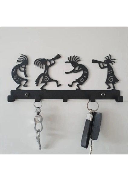 Senfoni Orkestrası Anahtarlık Siyah Anahtar Askısı Metal Kanca Dolap Kapı Duvar Dekorasyonu Stil 1 (Yurt Dışından) fırsatları