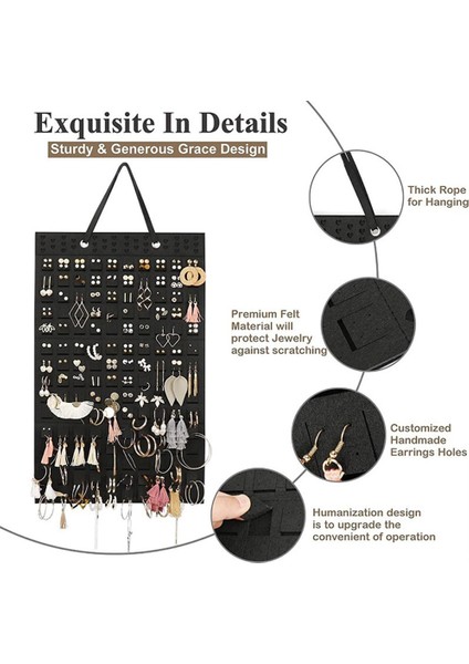 Asılı Takı Düzenleyici, Katlanabilir Asılı Küpe Tutucu, Kızlar ve Kadınlar Için 300 Çifte Kadar Tutabilir, Kırmızı (Yurt Dışından) fırsatları