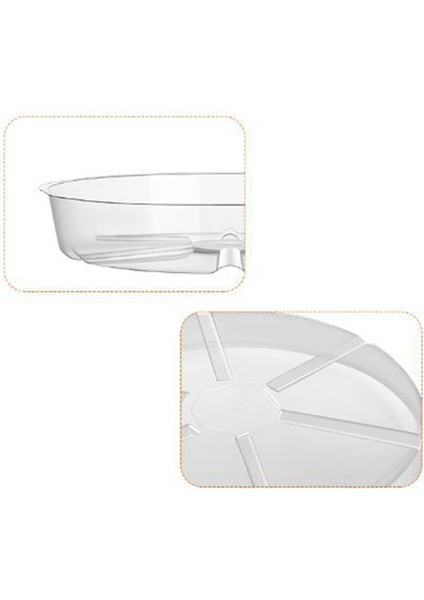 4 Paket Şeffaf Bitki Tabağı 12 Inç Plastik Bitki Tabağı Dayanıklı Kalın Bitki Tepsisi Saksı Iç Mekan Dış Mekan Bahçe Için (Yurt Dışından)