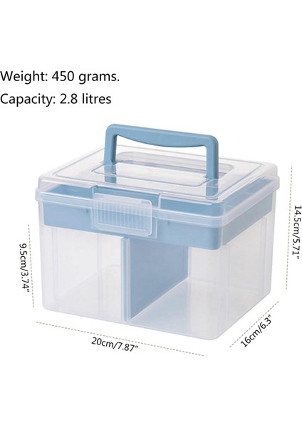 Temizle Craft Istiflenebilir Depolama Tepsisi ile Saklama Kutusu Plastik Çok Amaçlı Saklama Kabı Taşınabilir Seyahat Çantası, Pembe (Yurt Dışından) indirimleri