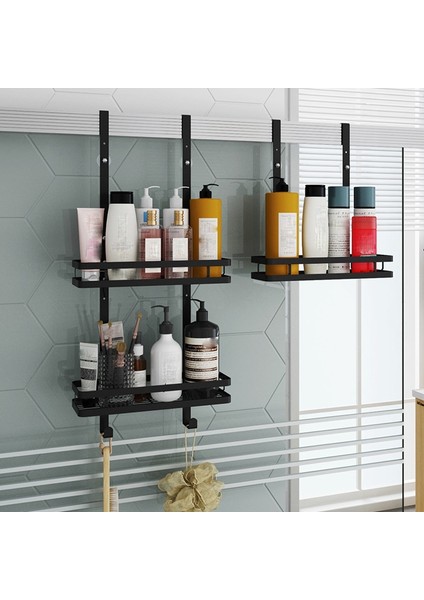 Paslanmaz Çelik Banyo Rafı, Asılı Banyo Duş Rafı, Duş Jeli Rafı, Deliksiz, Asılı Sepet, Banyo, Raflar B (Yurt Dışından) fırsatları