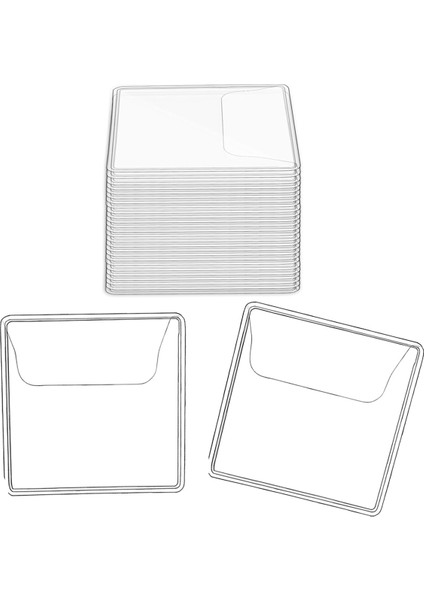 150 Adet Tek Cepli Madeni Para Çevirmeli Madeni Para Kovanları Tutucular Şeffaf Pvc Madeni Para Koruyucuları Plastik Madeni Para Tutucular (2,2 x 2 Inç Kare) (Yurt Dışından)