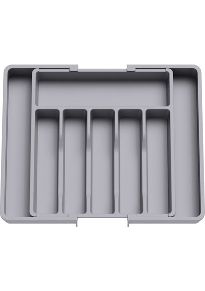 Çatal Bıçak Takımı Çekmecesi Düzenleyici Mutfak Için Genişletilebilir Gereç Tepsisi, Ayarlanabilir Gümüş ve Sofra Takımı Tutucu (Yurt Dışından)