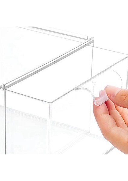 Istiflenebilir Makyaj Düzenleyici ve Depolama, Akrilik Düzenleyiciler, Tuvalet Masası Için Kulplu Şeffaf Plastik Depolama Çekmecesi (Yurt Dışından) fırsatları