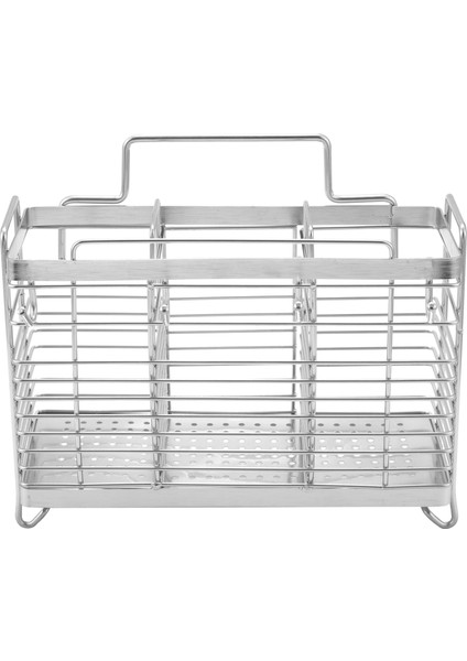 Mutfak Asılı Paslanmaz Çelik Çubuklarını Kaşık Çatal Çatal Tutucu Organizatör Raf Süzgeç Depolama (Yurt Dışından)