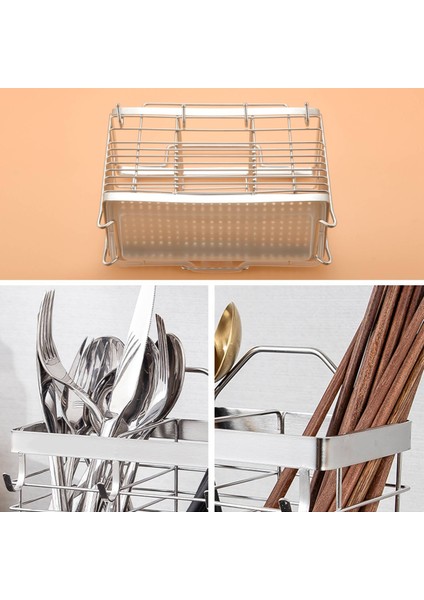 Mutfak Asılı Paslanmaz Çelik Çubuklarını Kaşık Çatal Çatal Tutucu Organizatör Raf Süzgeç Depolama (Yurt Dışından) modelleri