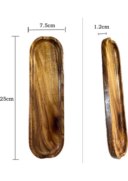 Tik Dikdörtgen Ahşap Plaka Küçük Yapraklı Akasya Meyve Tabağı Atıştırmalık Tabağı Ahşap Tepsi Suşi Tabağı Kaşık Raf (Yurt Dışından) fiyatları
