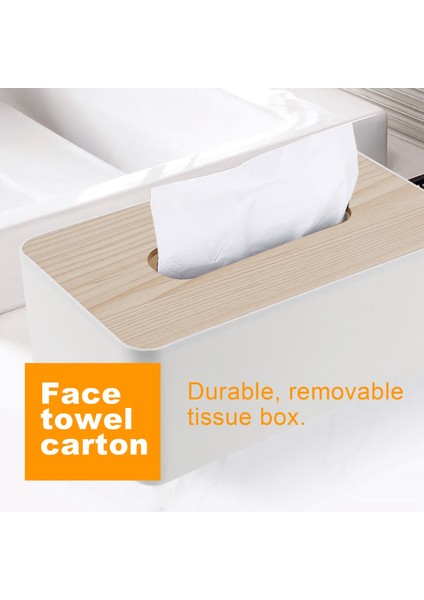 Doku Kutusu Ahşap Kapaklı Sıhhi Kağıt Kutusu Masif Ahşap Peçete Tutucu Kutusu Basit ve Şık Doku Kutusu (Yurt Dışından) indirimleri