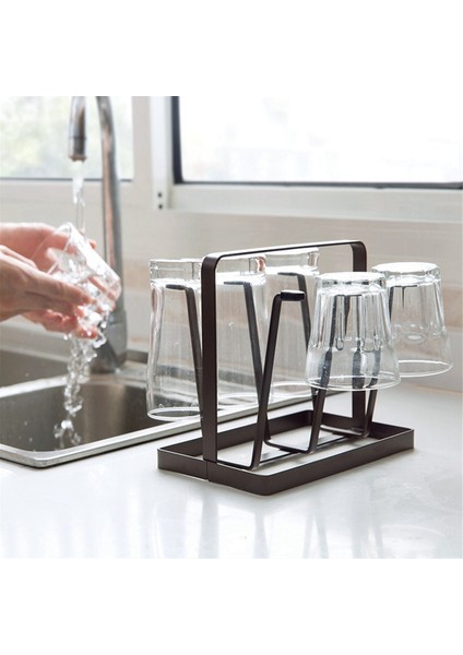 Dövme Demir Drenaj Dak Tutucu Cam Şişe Kurutma Rafı Kahve I Düzenleyici Cam Kurutma Standı Dak Kurutma Tutucu-A (Yurt Dışından) indirimleri