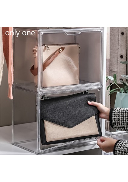 Dolap Için Çanta Saklama Düzenleyici, Çanta Için Şeffaf Akrilik Sergileme Kutusu, Manyetik Kapılı Istife Edilebilir Çanta Düzenleyici (Yurt Dışından) fırsatları