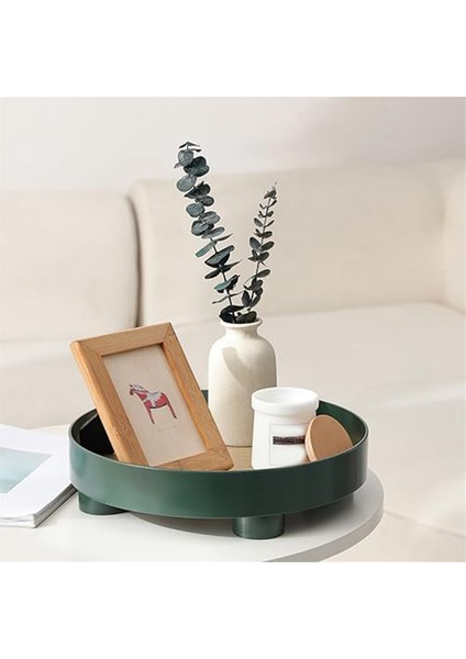 Yuvarlak Ahşap Tepsi Rustik Dekoratif Tepsi Güz Ev Dekor Servis Tepsisi Çiftlik Evi Masa Centerpiece Dekor Daire Tepsisi (Yurt Dışından) modelleri