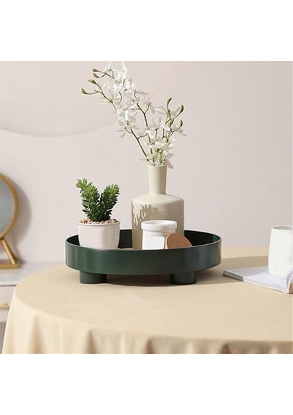 Yuvarlak Ahşap Tepsi Rustik Dekoratif Tepsi Güz Ev Dekor Servis Tepsisi Çiftlik Evi Masa Centerpiece Dekor Daire Tepsisi (Yurt Dışından) indirimleri