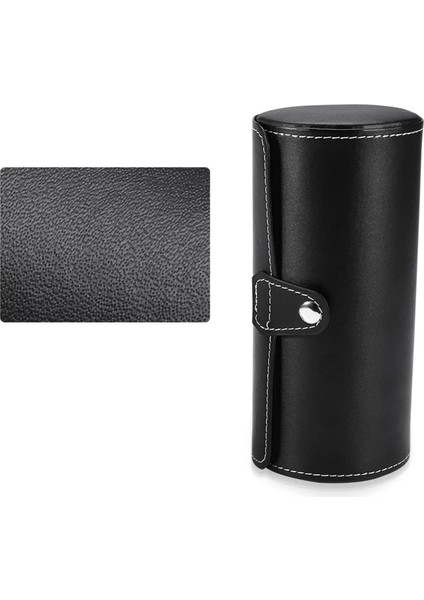 3 Yuvalı Seyahat Saat Kutusu Takı Saklama Kutusu Sundurma Mücevherat / Saat Kutusu / Saat Kutuları (Siyah) (Yurt Dışından) fiyatları