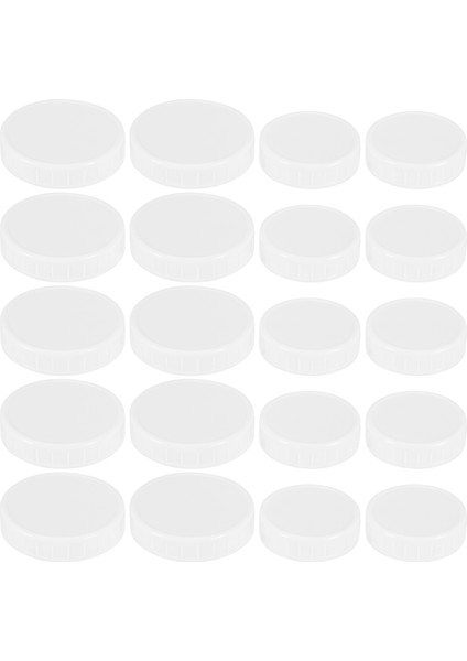 20 Adet Plastik Saklama Kapakları 70MM/86MM Standart Düzenli Ağız Kavanoz Şişesi Için Nervürlü Kapaklar (Yurt Dışından) modelleri