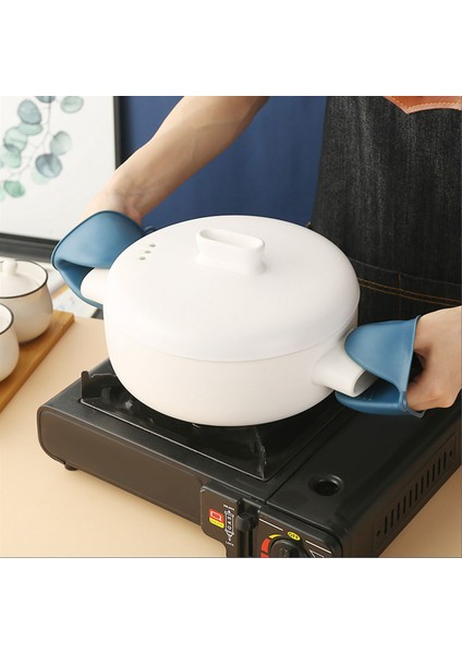 Silikon Kaymaz Eldivenler, Sıcak Tutma Kelepçesi Önleyici, Sıcak Tencere Tava Sıcak Yemek Plaka Kase Tutma Klips Aleti (Takım) (Yurt Dışından) fırsatları