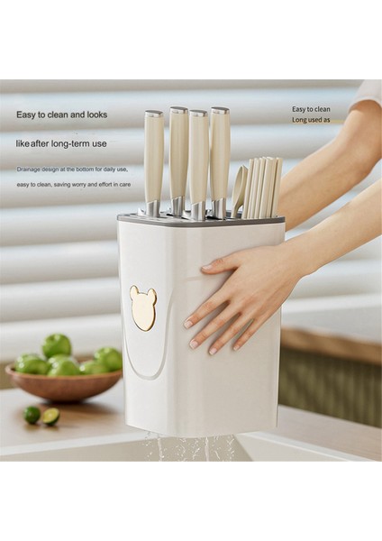 A-Mutfak Bıçak Tutucu Çok Amaçlı Çubuklar Sofra Takımı Düzenleyicileri Varil Bıçak Depolama Rafı Tezgah Rafı (Yurt Dışından) modelleri