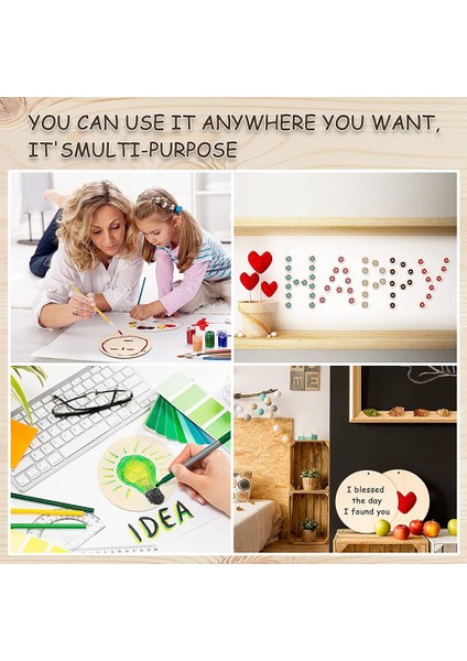 50 Parça Ahşap Daireler Bitmemiş Yuvarlak Kesikler Önceden Delinmiş Etiketler Dilimler Delikli Boş Ahşap Diskler Kolye (4 Inç) (Yurt Dışından) indirimleri